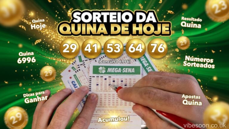 sorteio da quina de hoje